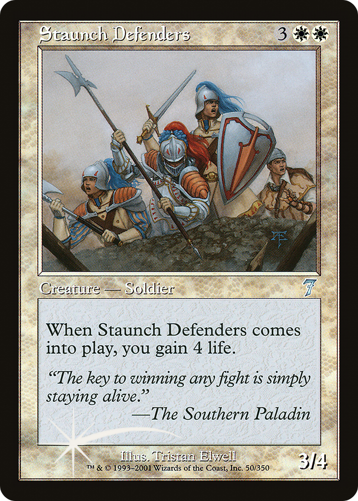 Staunch Defenders (7ED-50★) - Seventh Edition Foil