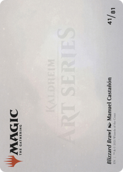 Blizzard Brawl // Blizzard Brawl (AKHM-041) - Kaldheim Art Series (Borderless) Foil