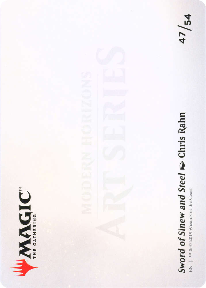 Sword of Sinew and Steel // Sword of Sinew and Steel (AMH1-047) - Modern Horizons Art Series (Borderless)