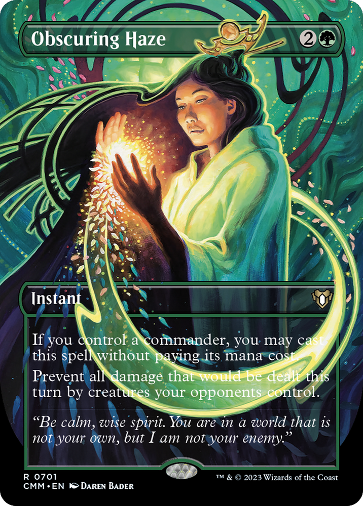 Obscuring Haze (Borderless) (CMM-701) - Commander Masters (Borderless) Foil