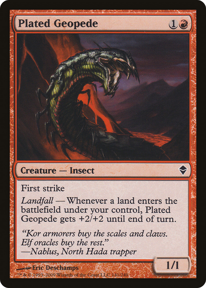 Plated Geopede (ZEN-141) - Zendikar Foil