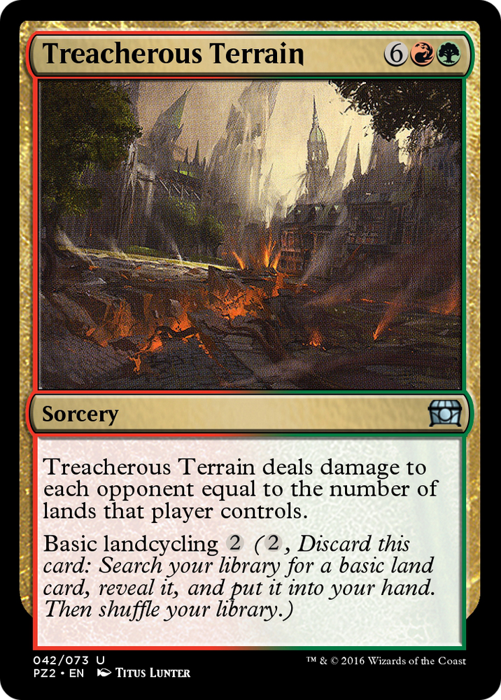 Treacherous Terrain (PZ2-042) - Treasure Chest Foil