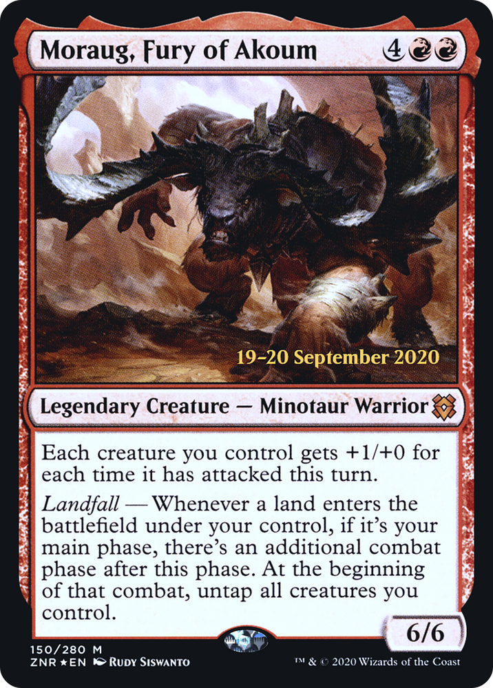 Moraug, Fury of Akoum (PRE-150S) - Zendikar Rising Promos Foil