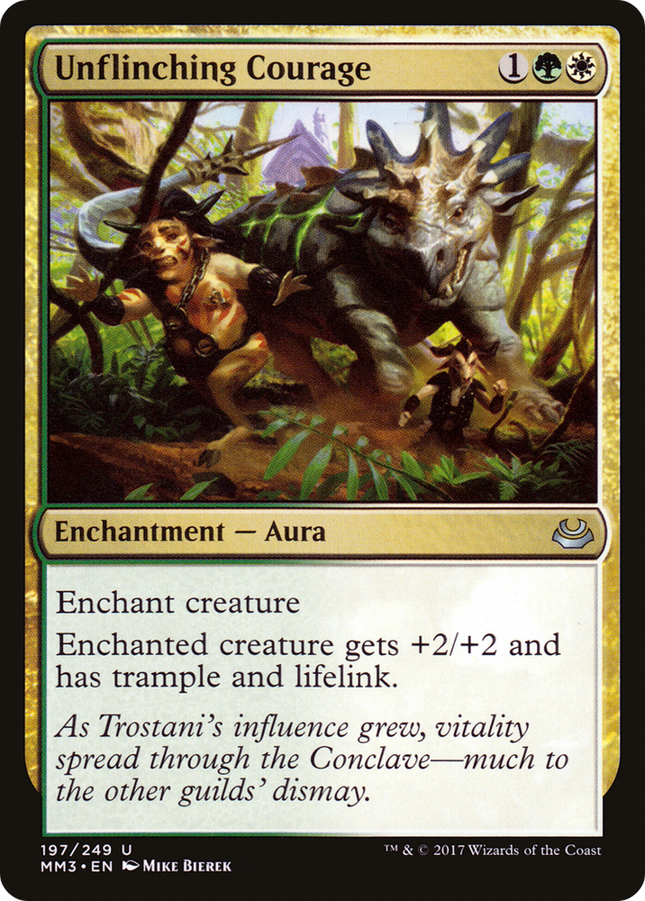 Unflinching Courage (MM3-197) - Modern Masters 2017 Foil