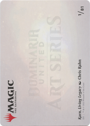 Karn, Living Legacy // Karn, Living Legacy (ADMU-001) - Dominaria United Art Series (Borderless)