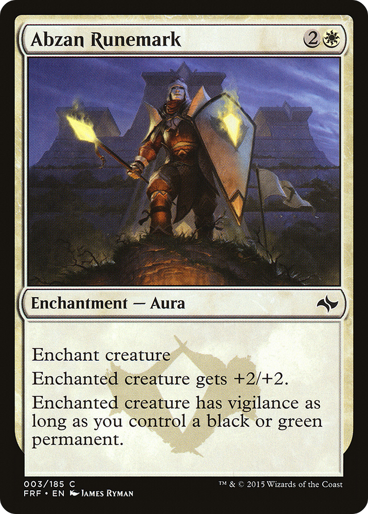 Abzan Runemark (FRF-003) - Fate Reforged