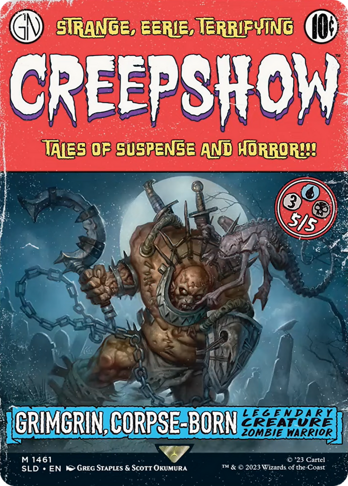 Grimgrin, Corpse-Born (SLD-1461) - Secret Lair Drop: (Full Art) (Borderless) Foil