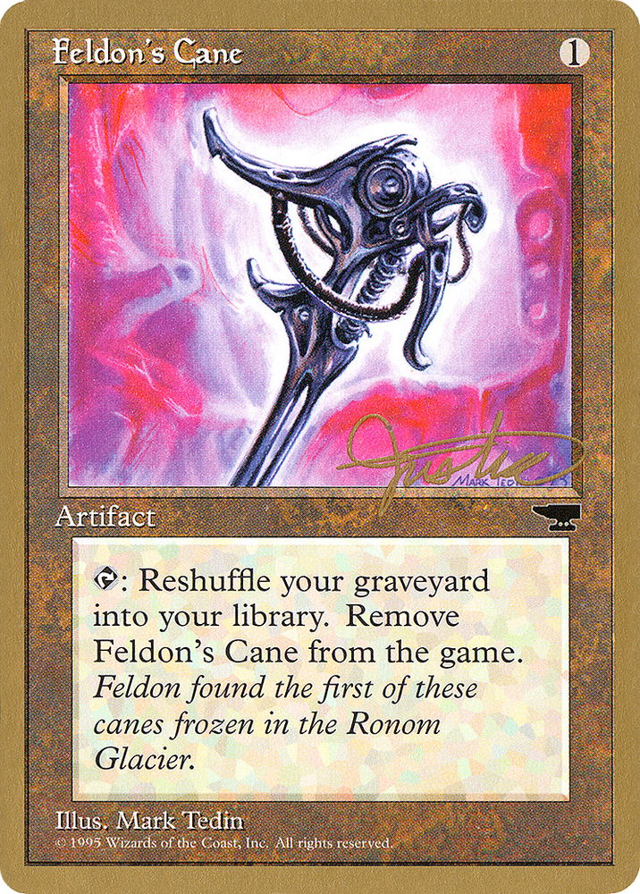 Feldon's Cane - 1996 Mark Justice (CHR) (WCD-MJ50) - Pro Tour Collector Set