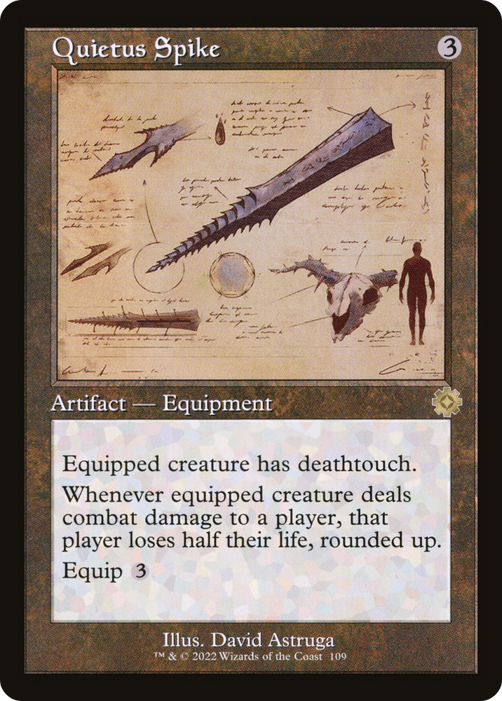 Quietus Spike (Schematic) (BRR-109) - The Brothers' War Retro Artifacts
