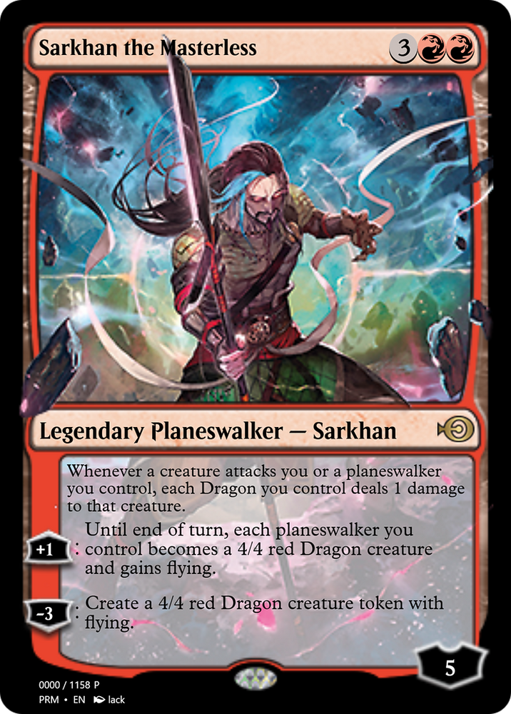 Sarkhan the Masterless (PRM-72257) - Magic Online Promos Foil
