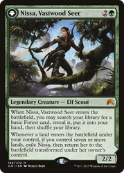 Nissa, Vastwood Seer (ORI-189) - Magic Origins: (originpwdfc) Foil