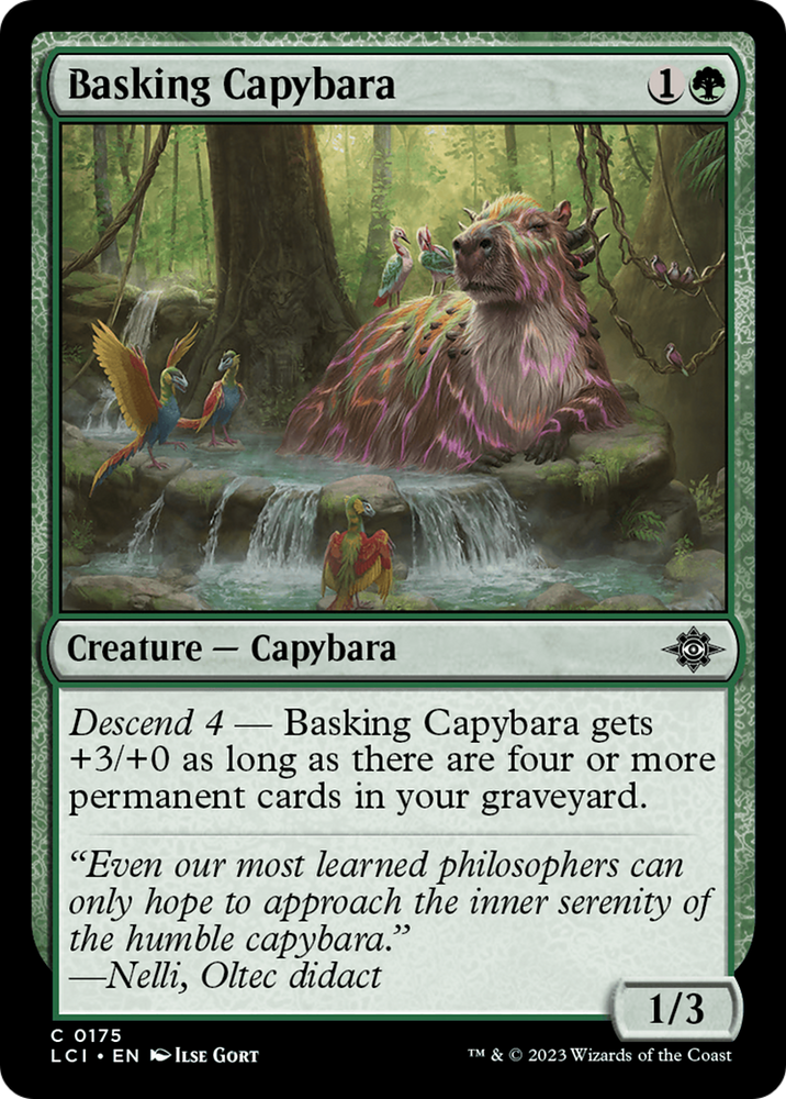 Basking Capybara (LCI-175) - The Lost Caverns of Ixalan