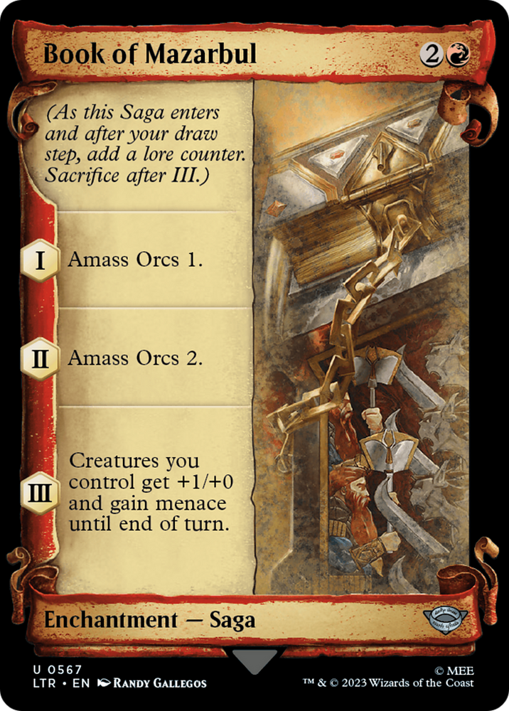 Book of Mazarbul (Showcase Scrolls) (LTR-567) - The Lord of the Rings: Tales of Middle-earth: (Showcase) Foil