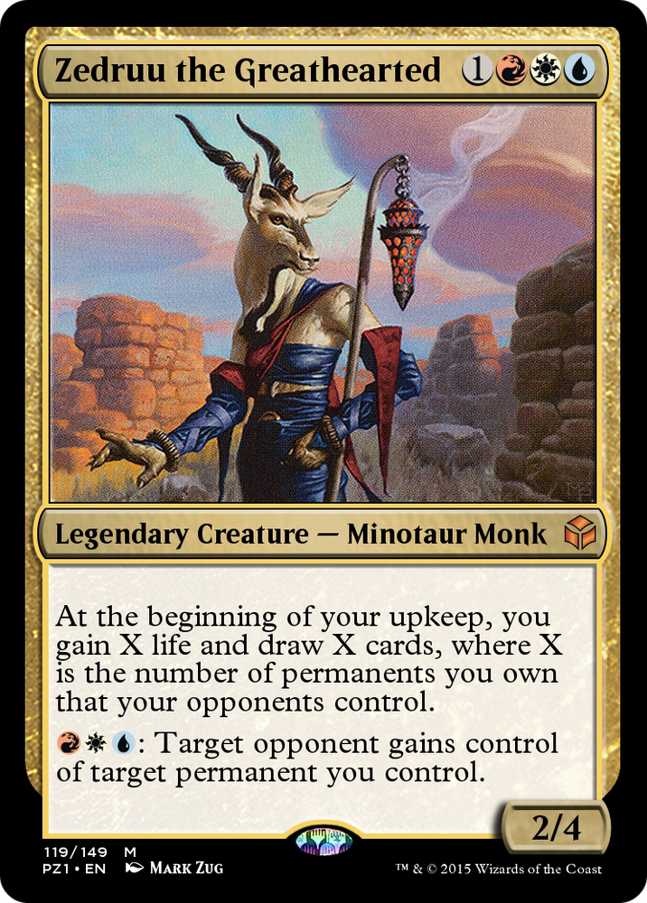 Zedruu the Greathearted (PZ1-119) - Legendary Cube Prize Pack
