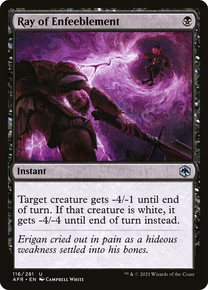 Ray of Enfeeblement (AFR-116) - Adventures in the Forgotten Realms Foil