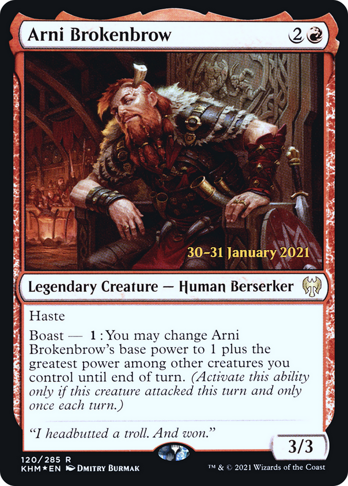 Arni Brokenbrow (PRE-120) - Kaldheim Promos Foil