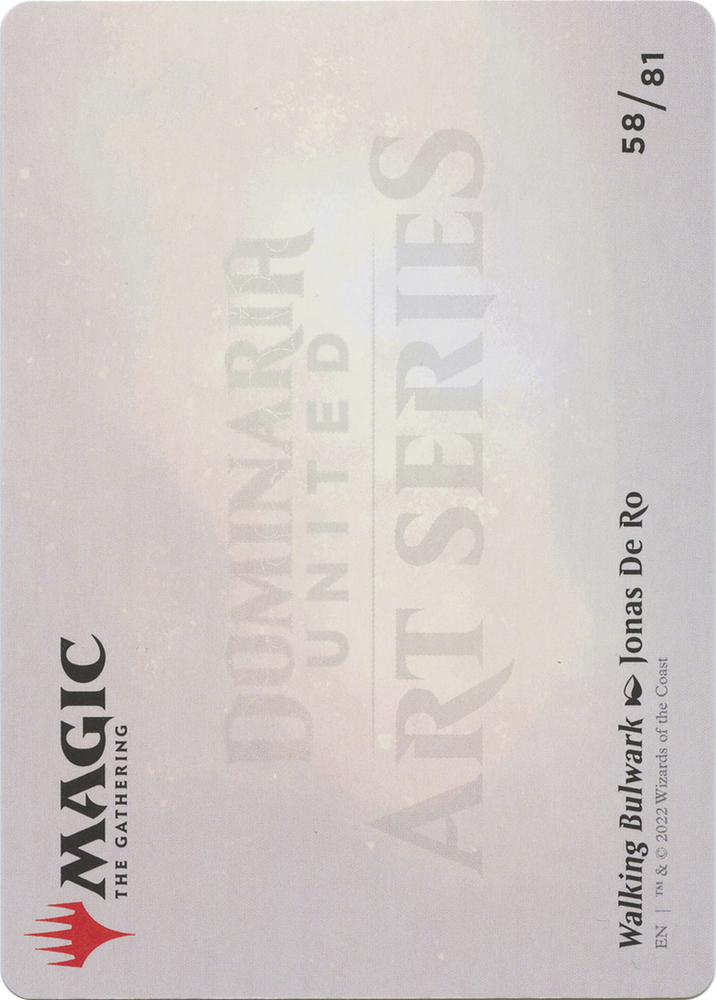 Walking Bulwark // Walking Bulwark (ADMU-058) - Dominaria United Art Series (Borderless)