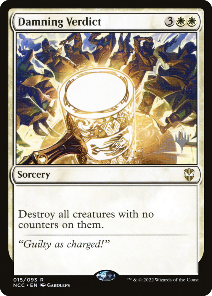 Damning Verdict (PPSNC-15P) - New Capenna Commander Promos Foil