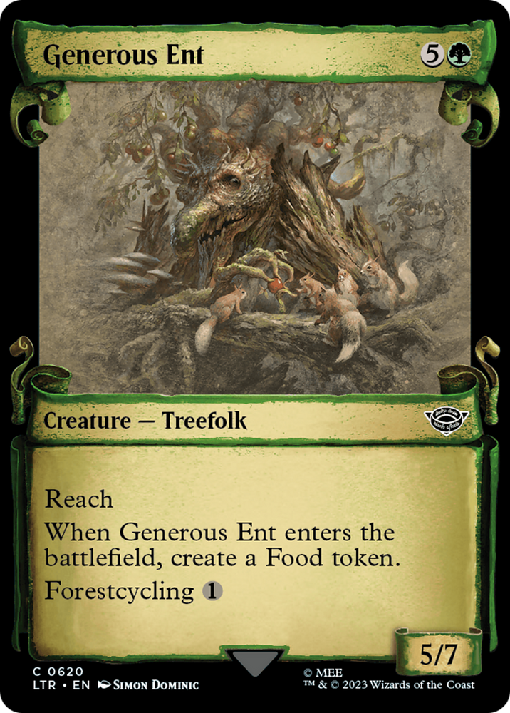 Generous Ent (Showcase Scrolls) (LTR-620) - The Lord of the Rings: Tales of Middle-earth: (Showcase)