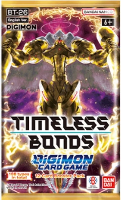 Digimon card game BT-26: Timeless Bonds Booster Pack