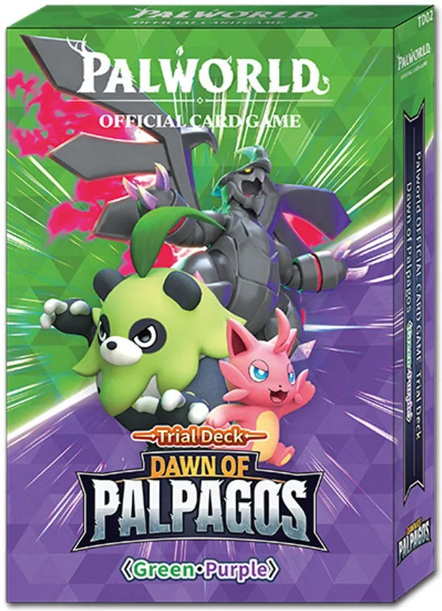 Palworld Trial Deck Dawn of Palpagos Green Purple