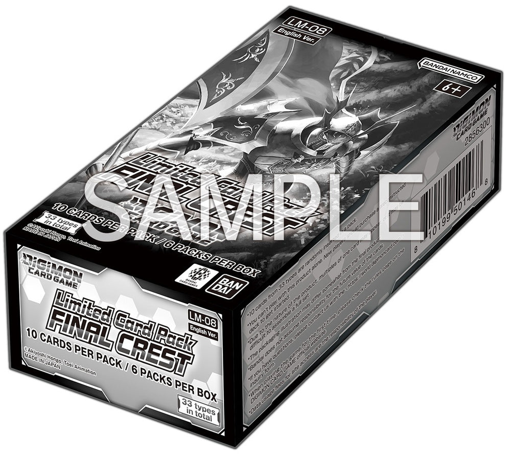 DIGIMON CG LM-08 LIMITED CARD PACK FINAL CREST