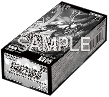 DIGIMON CG LM-08 LIMITED CARD PACK FINAL CREST