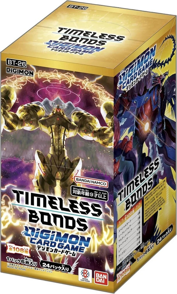 Digimon card game BT-26: Timeless Bonds Booster Box