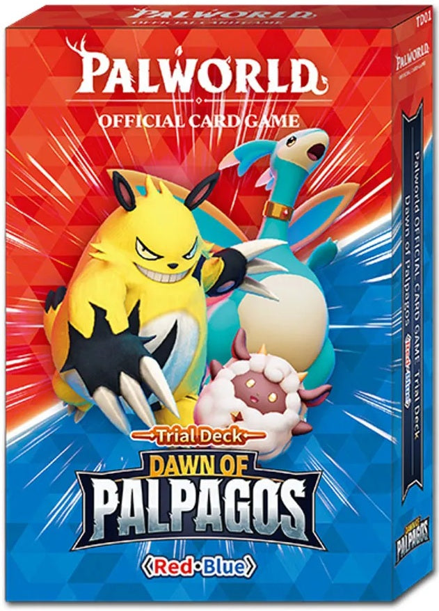 Palworld Trial Deck Dawn of Palpagos Red Blue