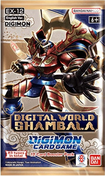 Digimon card game EX-12: Digital World Shambala booster pack