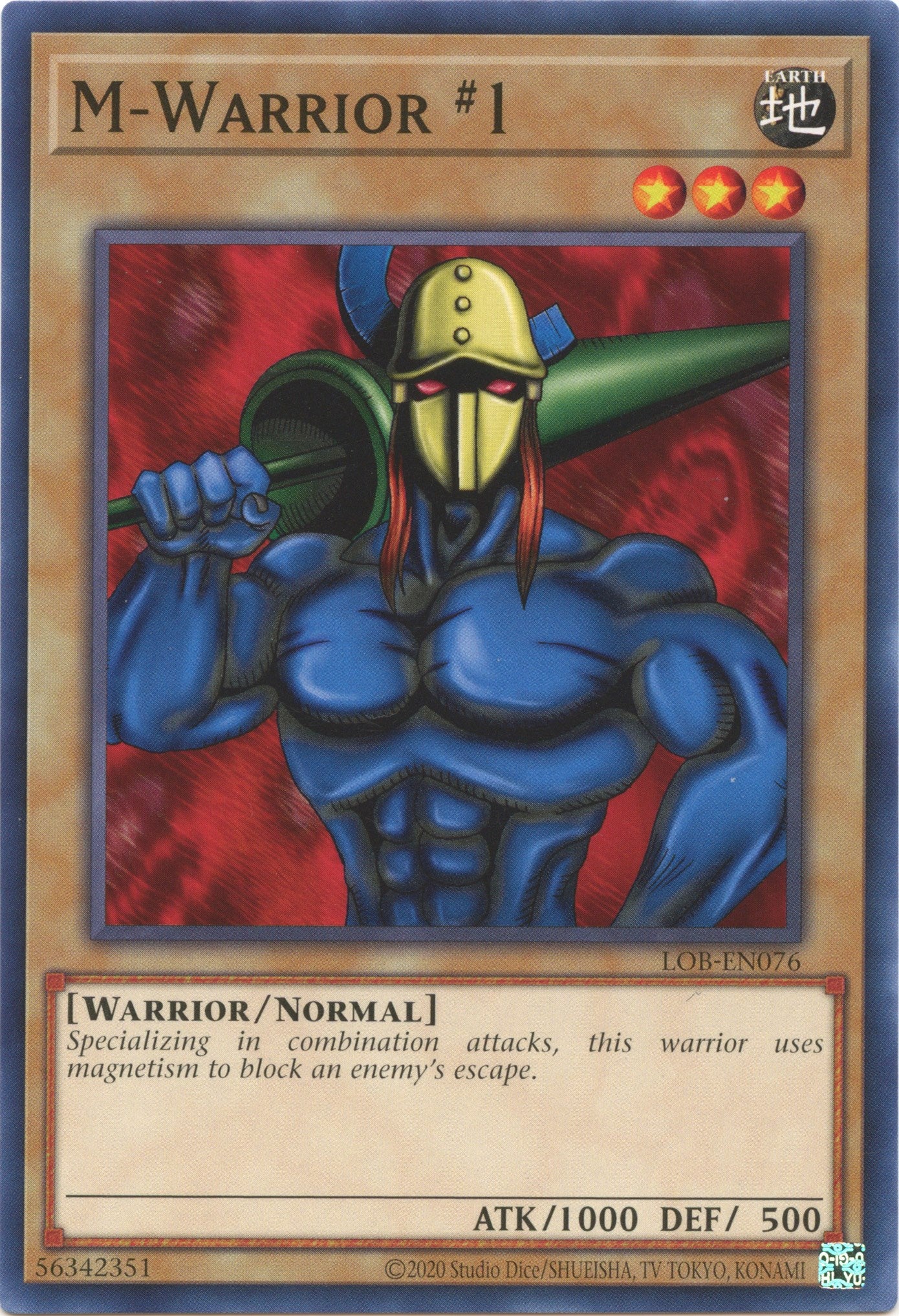 M-Warrior #1 (25th Anniversary) [LOB-EN076] Common