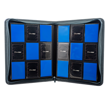 Ultra PRO: 9-Pocket Zippered PRO-Binder - Vivid Deluxe (Blue)
