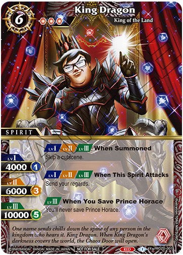 King Dragon (July Influencer Collaboration) (PROZD-001) [Battle Spirits Saga Promo Cards]