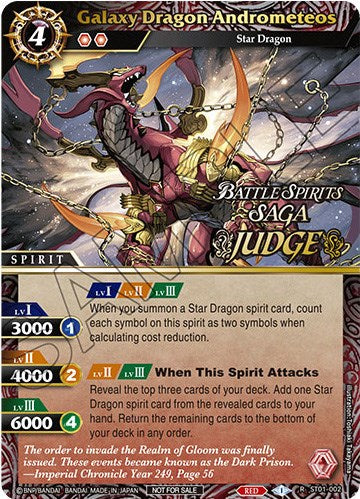 Galaxy Dragon Andrometeos (Judge Pack Vol. 1) (ST01-002) [Battle Spirits Saga Promo Cards]