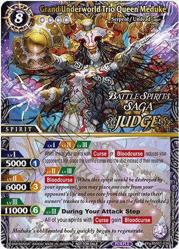 Grand Underworld Trio Queen Meduke (Judge Pack Vol. 1) (BSS01-026) [Battle Spirits Saga Promo Cards]