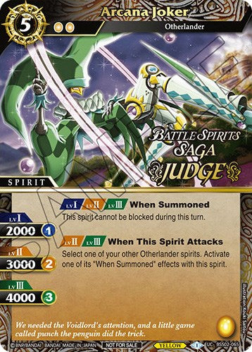 Arcana Joker (Judge Pack Vol. 2) (BSS02-065) [Battle Spirits Saga Promo Cards]