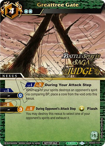 Greattree Gate (Judge Pack Vol. 2) (BSS02-113) [Battle Spirits Saga Promo Cards]