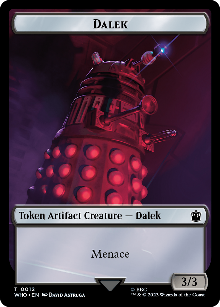 Dalek // Food (0026) Double-Sided Token [Doctor Who Tokens]
