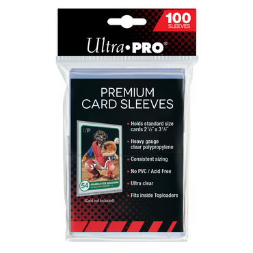 Ultra PRO: 100ct Premium Sleeves (2.5" x 3.5")
