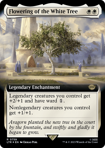 Flowering of the White Tree (Extended Art) (Surge Foil) [The Lord of the Rings: Tales of Middle-Earth]