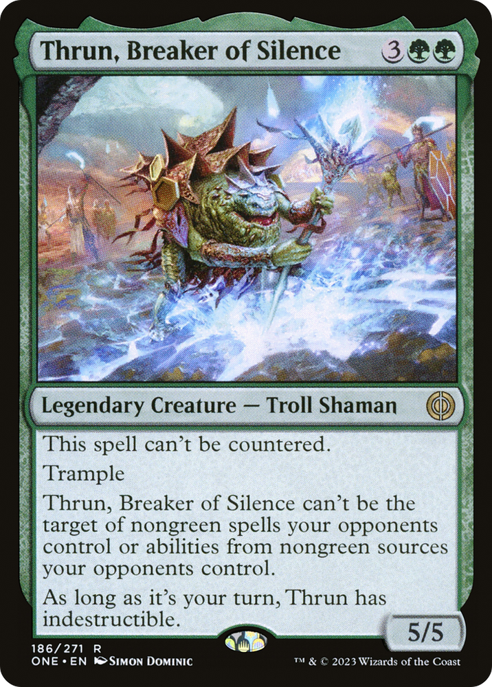 Thrun, Breaker of Silence [Phyrexia: All Will Be One Prerelease Promos]