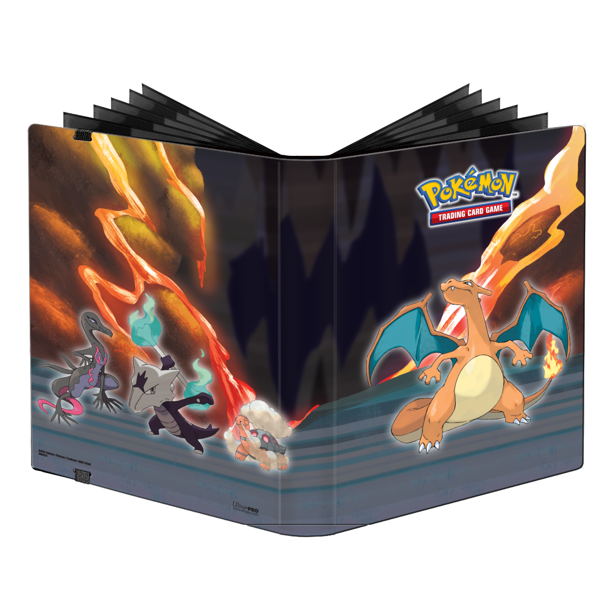 Ultra PRO: 9-Pocket PRO-Binder - Pokemon (Charizard, Salazzle, Torkoal, and Alolan Marowak)