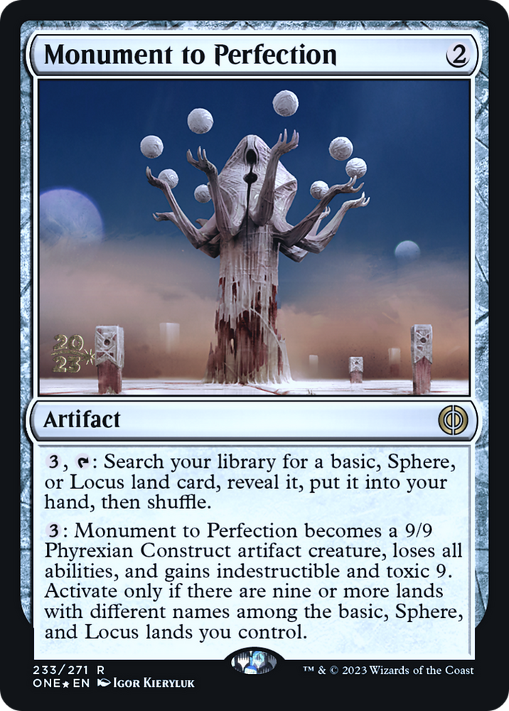 Monument to Perfection [Phyrexia: All Will Be One Prerelease Promos]