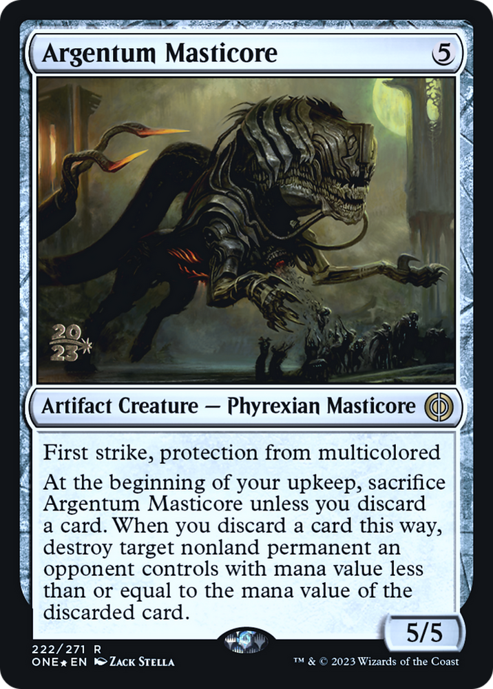 Argentum Masticore [Phyrexia: All Will Be One Prerelease Promos]